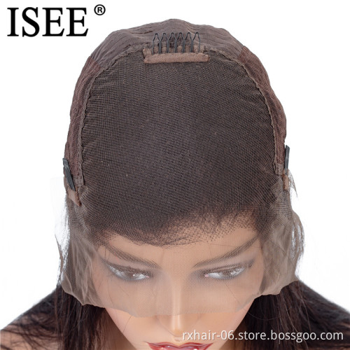 Wholesale 13X6 Indian Straight Human Hair For Black Women Noble Raw Lace For Wig Making 180 Density Lace Front Wig